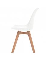 baltos kedes valgomojo - Valgomojo kėdė VLX Faux Leather 244783, balta, 2 vnt. - 5 nuotrauka