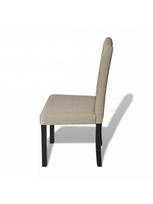 kedes 6 valgomojo - Valgomojo kėdė VLX Fabric 160790, smėlio, 6 vnt. - 5 nuotrauka