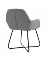 kedes 6 valgomojo - Valgomojo kėdė VLX Fabric 277095, pilka, 6 vnt. - 6 nuotrauka