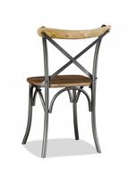 kede mango - Valgomojo kėdė VLX Solid Mango Wood 274882, pilka/šviesiai ruda, 4 vnt. - 6 nuotrauka
