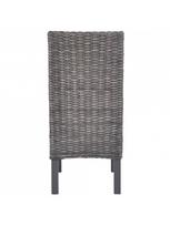 ratano kedes - Valgomojo kėdė VLX Kubu Rattan & Mango Wood 275468, ruda/pilka, 6 vnt. - 5 nuotrauka