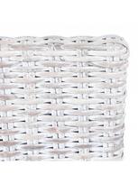 kede mango - Valgomojo kėdė VLX Kubu Rattan & Mango Wood 275466, balta/pilka, 6 vnt. - 6 nuotrauka