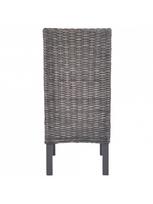 kede mango - Valgomojo kėdė VLX Kubu Rattan & Mango Wood 275467, ruda/pilka, 4 vnt. - 6 nuotrauka