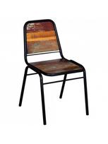kedes 6 valgomojo - Valgomojo kėdė VLX Reclaimed Wood 274707, įvairių spalvų, 6 vnt. - 3 nuotrauka
