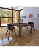 islenkta mediena - Valgomojo kėdė VLX Dining Chair 270546, ruda/juoda, 2 vnt. - 2 nuotrauka