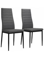 Valgomojo kėdė VLX Dining Chairs 246181, šviesiai pilka, 2 vnt.
