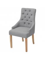 kedes 6 valgomojo - Valgomojo kėdė VLX Fabric 274422, šviesiai pilka, 6 vnt. - 1 nuotrauka