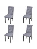4 valgomojo kedes - Valgomojo kėdė VLX Dining Chairs 272245, pilka, 4 vnt. - 1 nuotrauka