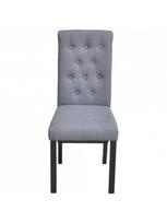 4 valgomojo kedes - Valgomojo kėdė VLX Dining Chairs 272245, pilka, 4 vnt. - 2 nuotrauka