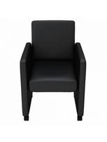 dirbtines odos kedes 4 - Valgomojo kėdė VLX Faux Leather 160183, juoda, 4 vnt. - 4 nuotrauka