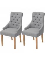 Valgomojo kėdė VLX Dining Chairs 243635, pilka, 2 vnt.