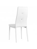 kedes 6 valgomojo - Valgomojo kėdė VLX Dining Chairs 275436, balta, 6 vnt. - 8 nuotrauka