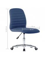 valgomojo kedes melynos - Valgomojo kėdė VLX Dining Chairs 3056544, mėlyna, 6 vnt. - 8 nuotrauka