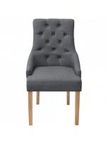 Valgomojo kėdė VLX Dining Chairs 274423, pilka, 4 vnt.