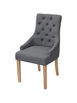 kedes valgomojo 4 - Valgomojo kėdė VLX Dining Chairs 274423, pilka, 4 vnt. - 2 nuotrauka