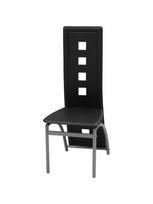 kedes 6 valgomojo - Valgomojo kėdė VLX Dining Chairs 274309, juoda, 6 vnt. - 3 nuotrauka