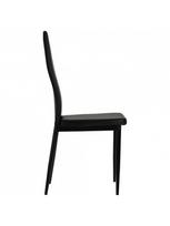 dirbtines odos kedes 4 - Valgomojo kėdė VLX Dining Chairs 246188, juoda, 4 vnt. - 6 nuotrauka