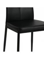 dirbtines odos kedes 4 - Valgomojo kėdė VLX Dining Chairs 246188, juoda, 4 vnt. - 8 nuotrauka