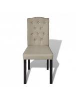 chesterfield - Valgomojo kėdė VLX Chesterfield 240558, smėlio, 4 vnt. - 3 nuotrauka