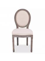 kedes 6 valgomojo - Valgomojo kėdė VLX Linen 274620, kreminė, 6 vnt. - 3 nuotrauka