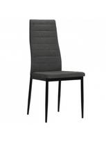 kedes valgomojo 4 - Valgomojo kėdė VLX Dining Chairs 246180, tamsiai pilka, 4 vnt. - 3 nuotrauka
