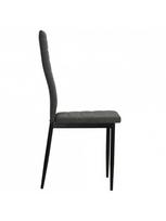 kedes valgomojo 4 - Valgomojo kėdė VLX Dining Chairs 246180, tamsiai pilka, 4 vnt. - 5 nuotrauka
