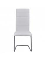 baltos kedes valgomojo - Valgomojo kėdė VLX Dining Chairs 242287, balta, 2 vnt. - 2 nuotrauka