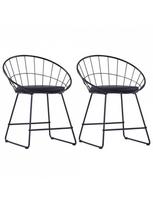 Valgomojo kėdė VLX Dining Chairs 247274, juoda, 2 vnt.