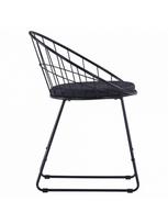 dirbtines odos kedes 4 - Valgomojo kėdė VLX Dining Chairs 276235, juoda, 4 vnt. - 3 nuotrauka