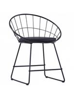 dirbtines odos kedes 4 - Valgomojo kėdė VLX Dining Chairs 276235, juoda, 4 vnt. - 4 nuotrauka