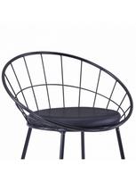 dirbtines odos kedes 4 - Valgomojo kėdė VLX Dining Chairs 276235, juoda, 4 vnt. - 6 nuotrauka