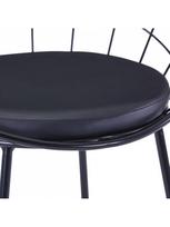 dirbtines odos kedes 4 - Valgomojo kėdė VLX Dining Chairs 276235, juoda, 4 vnt. - 8 nuotrauka