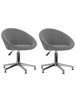 Valgomojo kėdė VLX Swivel 330450, šviesiai pilka, 2 vnt.