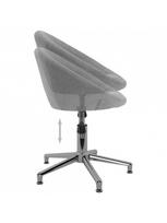 kedes - Valgomojo kėdė VLX Swivel 330450, šviesiai pilka, 2 vnt. - 4 nuotrauka