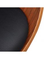 valgomojo kedes juodos medines - Valgomojo kėdė VLX Dining Chair 241058, ruda/juoda - 3 nuotrauka