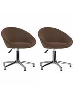 pasukamos kedes - Valgomojo kėdė VLX Swivel 330454, ruda, 2 vnt. - 1 nuotrauka
