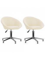 Valgomojo kėdė VLX Swivel 330453, kreminė, 2 vnt.