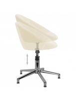 kedai - Valgomojo kėdė VLX Swivel 330453, kreminė, 2 vnt. - 5 nuotrauka