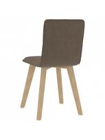 kede taupe spalvos audinys - Valgomojo kėdė VLX 289509, ruda/pilka, 4 vnt. - 3 nuotrauka