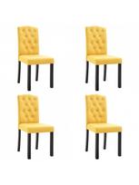 kedes valgomojo 4 - Valgomojo kėdė VLX Fabric, geltona, 4 vnt. - 1 nuotrauka