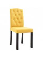 kedes valgomojo 4 - Valgomojo kėdė VLX Fabric, geltona, 4 vnt. - 5 nuotrauka