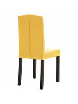 kedes valgomojo 4 - Valgomojo kėdė VLX Fabric, geltona, 4 vnt. - 7 nuotrauka