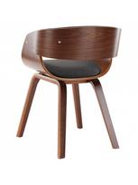 islenkta mediena - Valgomojo kėdė VLX Bent Wood 278861, pilka/tamsiai ruda, 6 vnt. - 5 nuotrauka