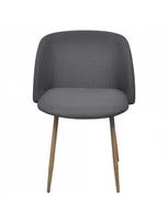 kedes 6 valgomojo - Valgomojo kėdė VLX Dining Chairs 273947, tamsiai pilka, 6 vnt. - 4 nuotrauka