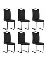 Valgomojo kėdė VLX Dining Chairs 275463, juoda, 6 vnt.