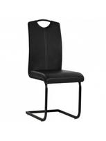 kedes 6 valgomojo - Valgomojo kėdė VLX Dining Chairs 275463, juoda, 6 vnt. - 3 nuotrauka