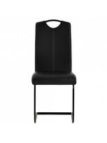 kedes 6 valgomojo - Valgomojo kėdė VLX Dining Chairs 275463, juoda, 6 vnt. - 4 nuotrauka