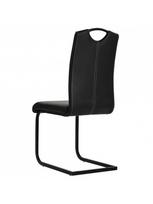 kedes 6 valgomojo - Valgomojo kėdė VLX Dining Chairs 275463, juoda, 6 vnt. - 6 nuotrauka