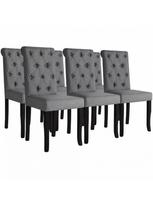kedes 6 valgomojo - Valgomojo kėdė VLX Dining Chairs 275151, pilka, 6 vnt. - 1 nuotrauka
