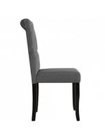 kedes 6 valgomojo - Valgomojo kėdė VLX Dining Chairs 275151, pilka, 6 vnt. - 3 nuotrauka